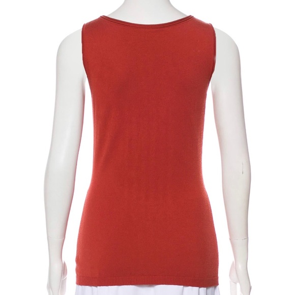 Lafayette 148 Sleeveless Rust Burnt Orange Top - Picture 2 of 3
